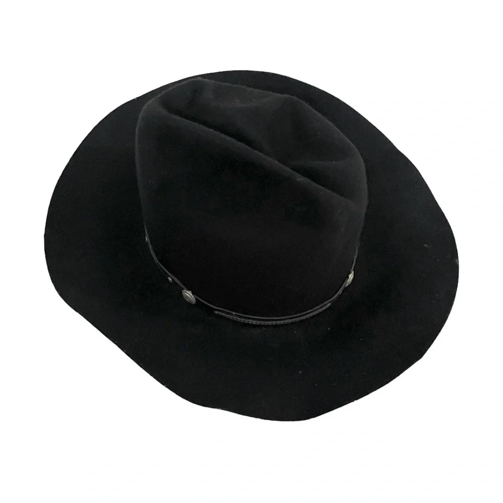 EDDY BROS Wool Cowboy Western ROGO II Hat Black 6 7/8
